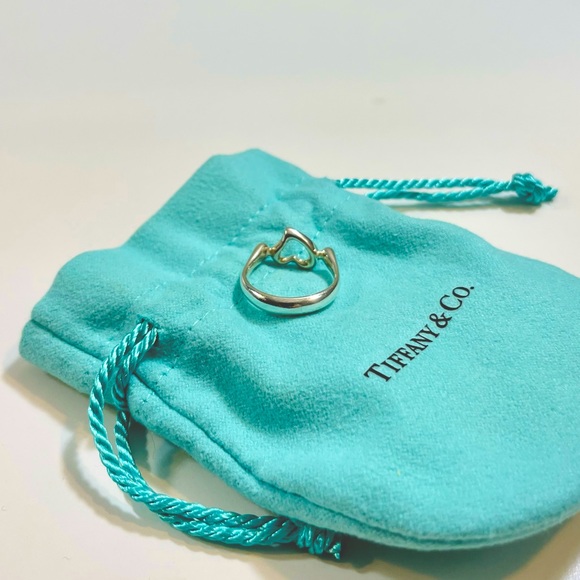Tiffany & Co. Elsa Peretti Open Heart Ring - size 4.5 - Picture 3 of 4
